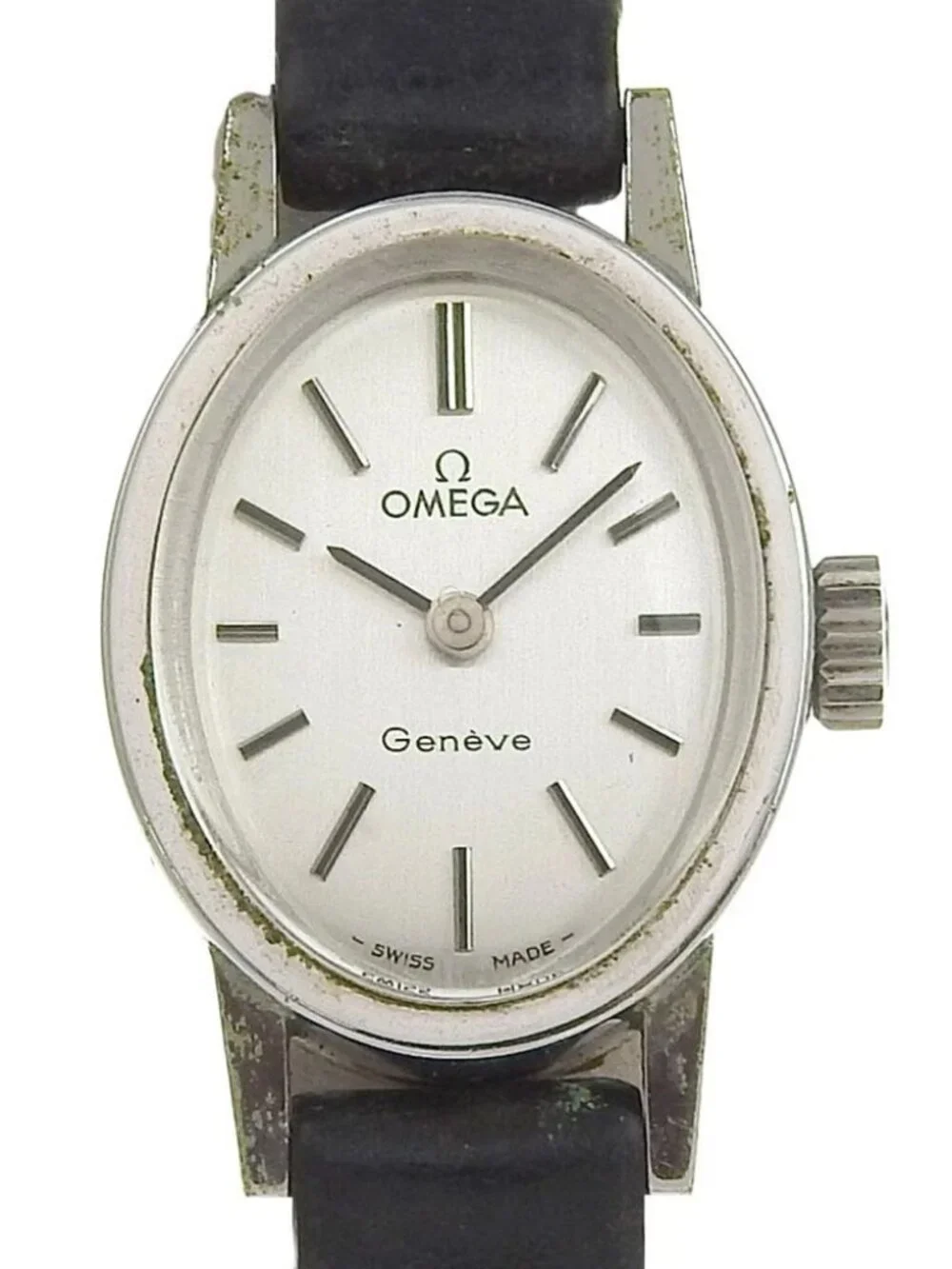 OMEGA Geneva Watches cal.485 SilverDial Stainless Steel Hand Winding Analo...